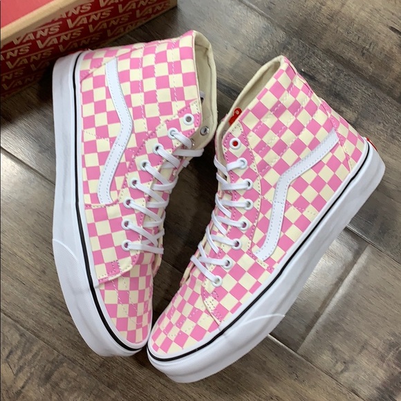 VANS Sk-8-Hi Tapered CHECKERBOARD Fchsapktrwt men’ - Picture 12 of 16